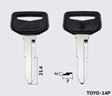 TOY4RBP Silca заготовка автомобільного ключа