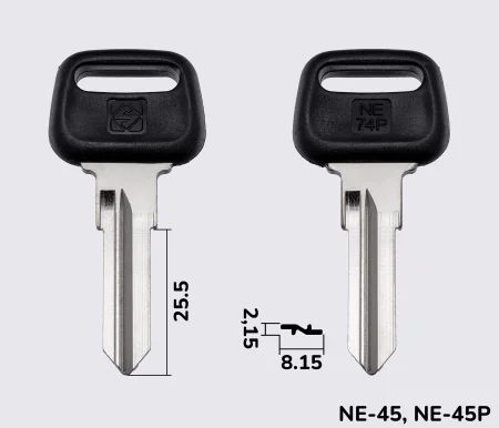 NE74P Silca заготовка автомобільного ключа
