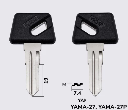 YH34P Silca заготовка автомобільного ключа