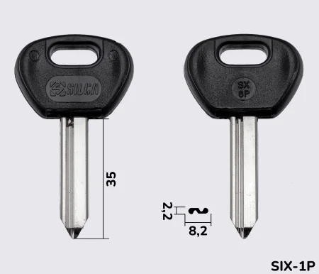 SX6P Silca заготовка автомобільного ключа