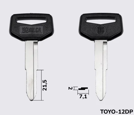 TOY27P Silca заготовка автомобільного ключа