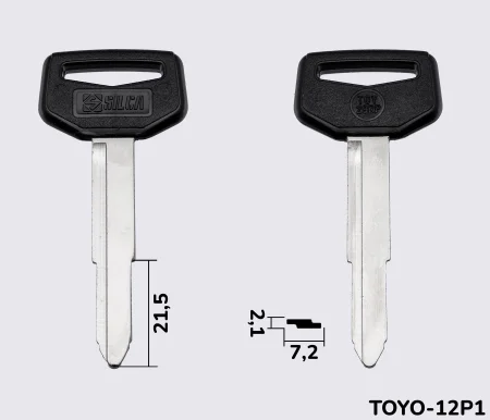 TOY29RP Silca заготовка автомобільного ключа