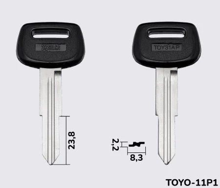 TOY31AP Silca заготовка автомобільного ключа