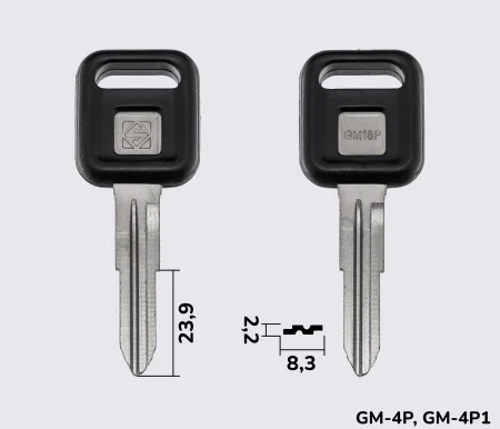 GM15P Silca заготовка автомобільного ключа