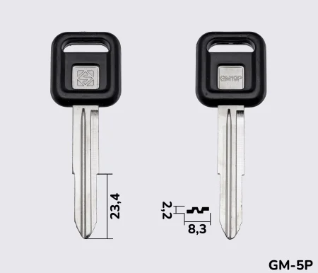 GM19P Silca заготовка автомобільного ключа