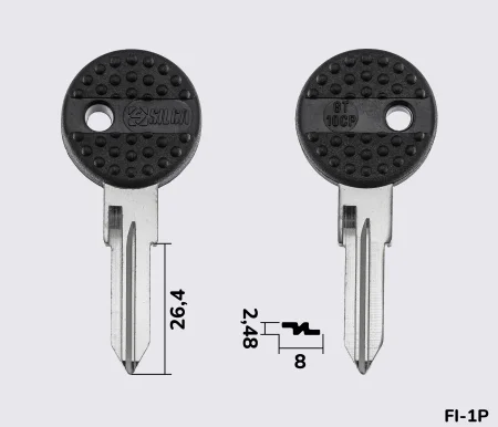 GT10CP Silca заготовка автомобільного ключа