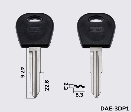 DWO4RAP Silca заготовка автомобільного ключа
