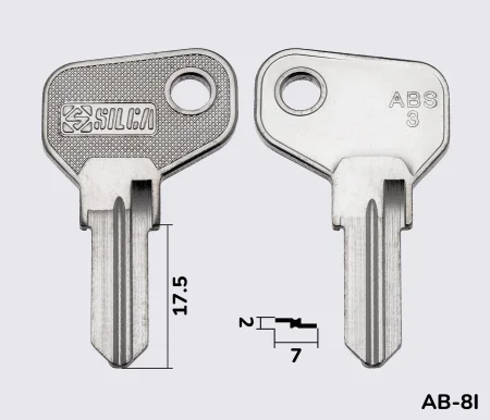 ABS3 Silca заготовка автомобільного ключа