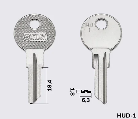 HD1 Silca заготовка автомобільного ключа
