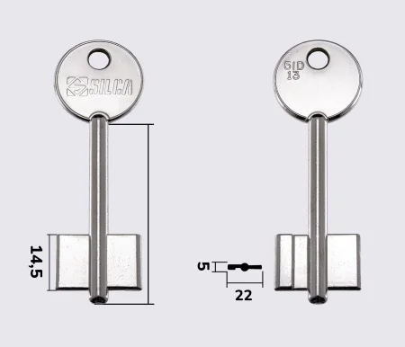 5ID13 Silca заготовка ключа бородкова