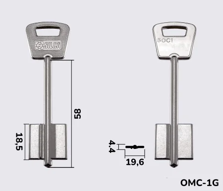 5OC1 Silca заготовка ключа бородкова