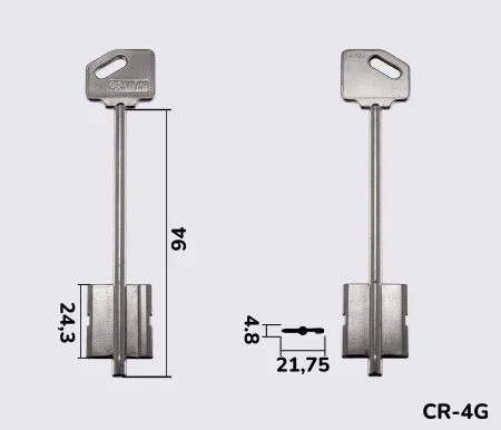 5R16 Silca заготовка ключа бородкова