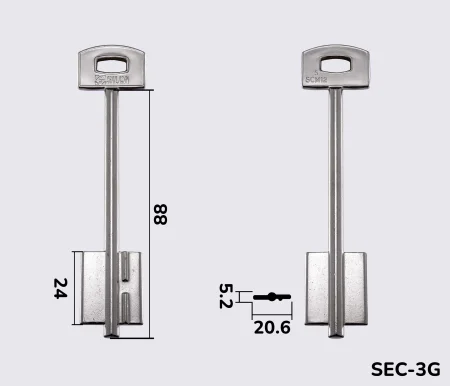 5SCM12 Silca заготовка ключа бородкова
