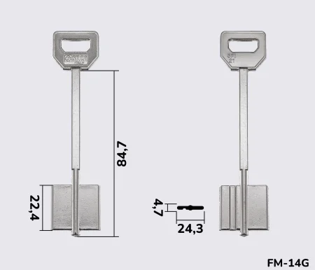 5FI21 Silca заготовка ключа бородкова