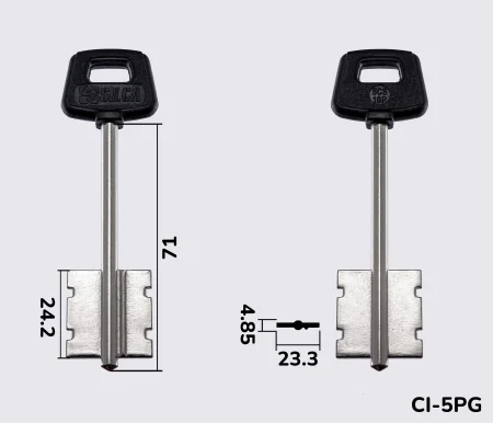 5CS10P Silca заготовка ключа бородкова