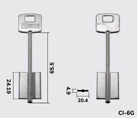 5CS2 Silca заготовка ключа бородкова