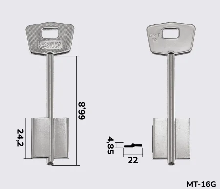 5MT14 Silca заготовка ключа бородкова