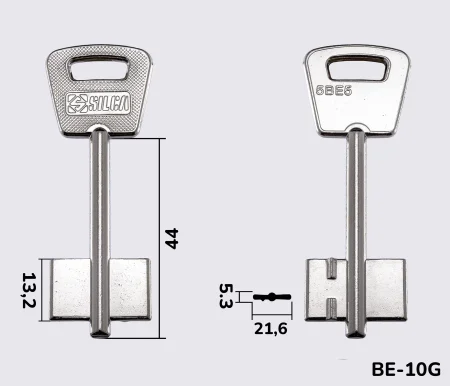 5BE5 Silca заготовка ключа бородкова