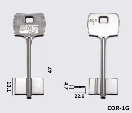 5CB1 Silca заготовка ключа бородкова