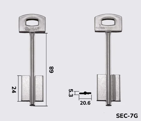 5SCM8 Silca заготовка ключа бородкова