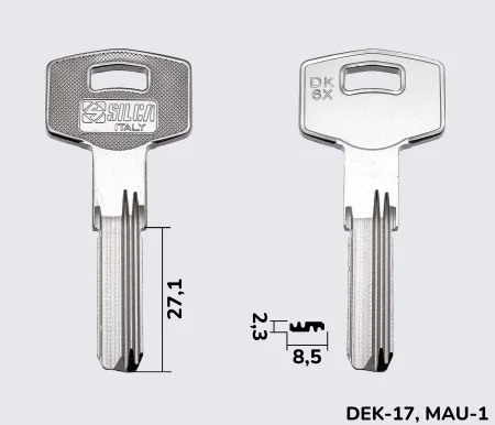 DK6X Silca заготовка лункового ключа