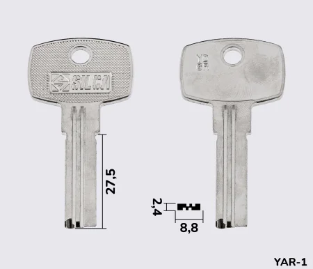 YD6R Silca заготовка лункового ключа