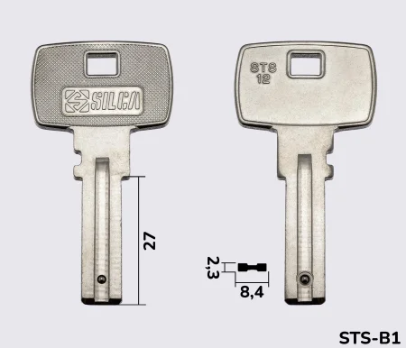 STS12 Silca заготовка лункового ключа