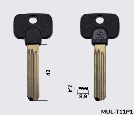 MTK12RP Silca заготовка лункового ключа