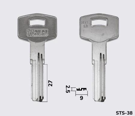 STS13 Silca заготовка лункового ключа