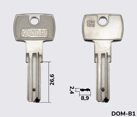 DM139 Silca заготовка лункового ключа