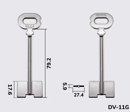 5DVN15 Silca заготовка ключа бородкова