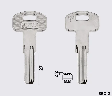 SCM2 Silca заготовка лункового ключа