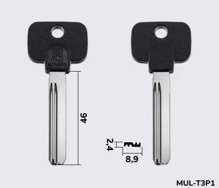 MTK4RPX Silca заготовка лункового ключа