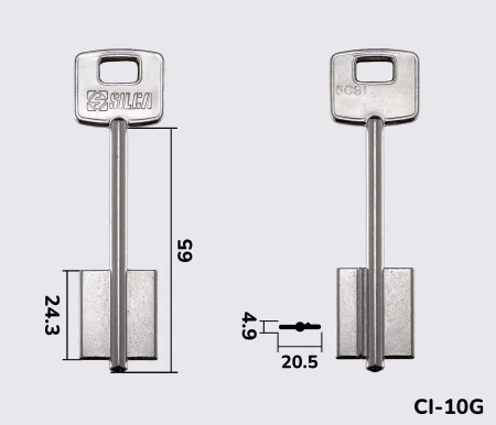 5CS1 Silca заготовка ключа бородкова