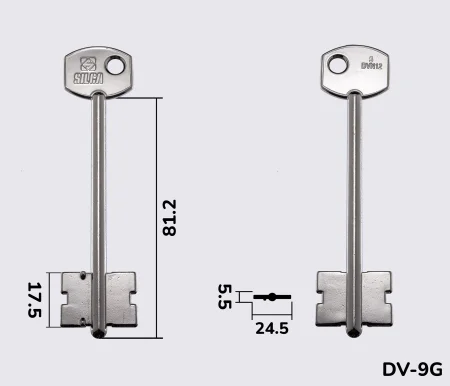 5DVN12 Silca (Цербер-3) заготовка ключа бородкова