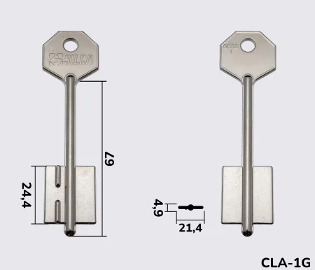 5CSS1 Silca (Клас-3) заготовка ключа бородкова