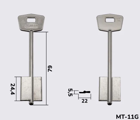 5MT16 Silca заготовка ключа бородкова
