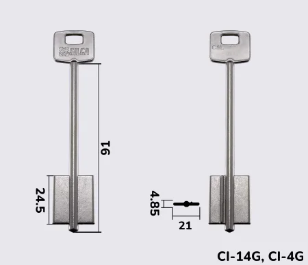 CSL Silca заготовка ключа бородкова