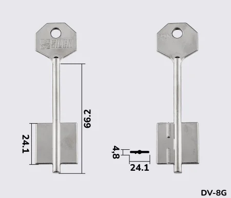 5DVN17 Silca (Клас-3) заготовка ключа бородкова