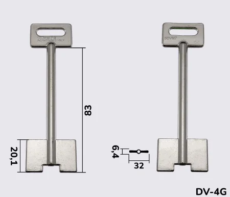 5DVN7 Silca (ДВ-4) заготовка ключа бородкова
