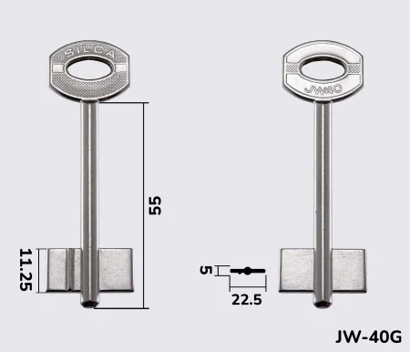 JW40 Silca заготовка ключа бородкова