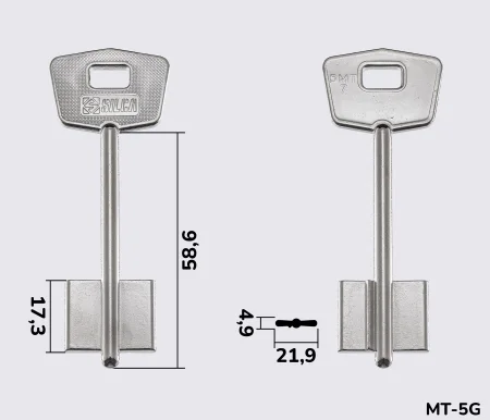 5MT7 Silca заготовка ключа бородкова