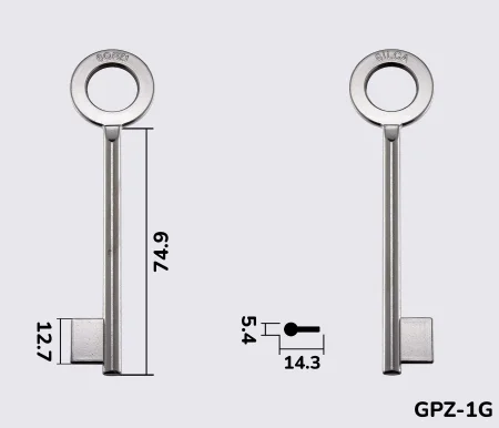 6GPZ1 Silca заготовка ключа бородкова