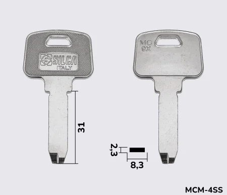 MC9X Silca заготовка луночного ключа