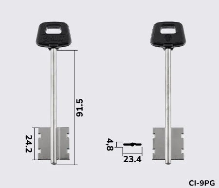 5CS12P Silca заготовка ключа бородкова
