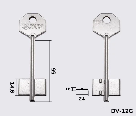 5DVN21 Silca (Клас-2) заготовка ключа бородкова