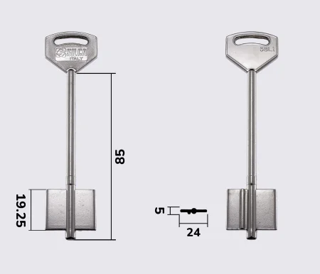 5BL1 Silca заготовка ключа бородкова
