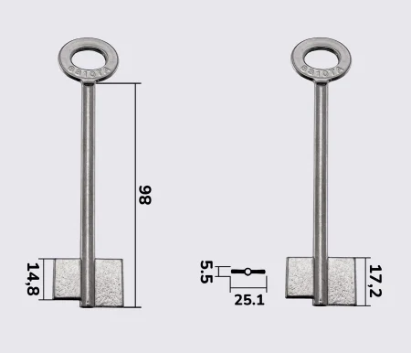 8310TA Silca заготовка ключа бородкова