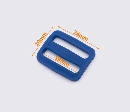 Пряжка рамка 20 мм пластикова синя РП/1-(B)25035