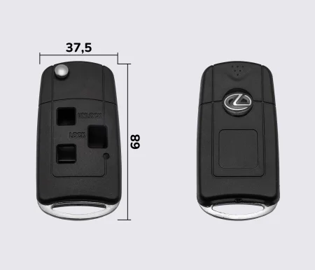 Заготовка LEXUS викидний ключ 3 кнопки (корпус) ACURA style